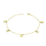 Χρυσό Βραχιόλι Κ14 με Ζιργκον