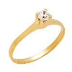 Χρυσό Δαχτυλίδι Κ9 Μονόπετρο