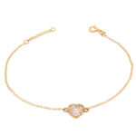 Ασημένιο Βραχιόλι 925 ''White Heart''