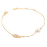 Βραχιόλι από Ασήμι 925 ΄΄Elegance of Feather''