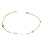 Βραχιόλι από Ασήμι 925 ''Multi Acqua Eye''