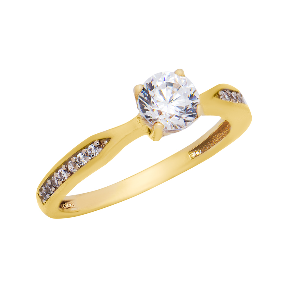 ΔΑΧΤΥΛΙΔΙ Κ9 FILVA 22 Χρυσό Δαχτυλίδι Κ9 Μονόπετρο - Image 1