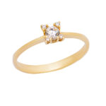 Χρυσό Δαχτυλίδι Κ9 Μονόπετρο