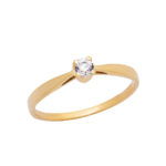 Χρυσό Δαχτυλίδι Κ9 Μονόπετρο