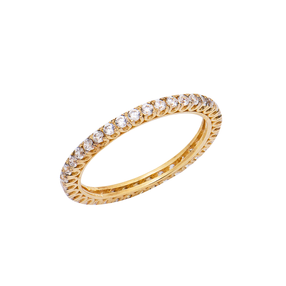 ΔΑΧΤΥΛΙΔΙ Κ9 FILVA 35710 11 Χρυσό Δαχτυλίδι Κ9 ''Eternity Ring'' - Image 1