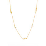Χρυσό Κολιέ Κ9 ''Pearls & Infinity''