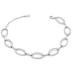Ασημένιο Βρχιόλι 925 "Shiny Oval Bracelet"