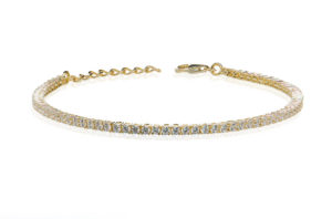 Ασημένιο Βραχιόλι 925 Ριβιέρα ''Tennis Bracelet'' - Image 2