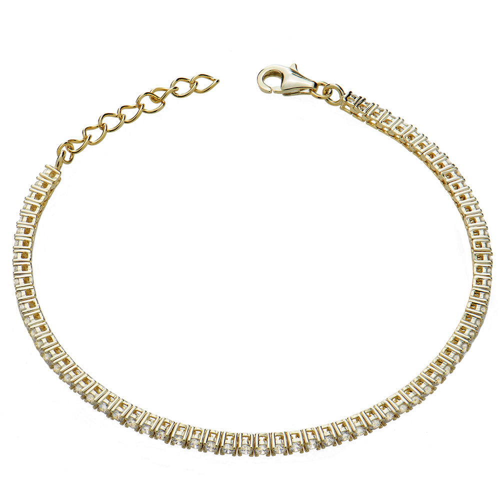 AD-B180 Ασημένιο Βραχιόλι 925 Ριβιέρα ''Tennis Bracelet'' - Image 1
