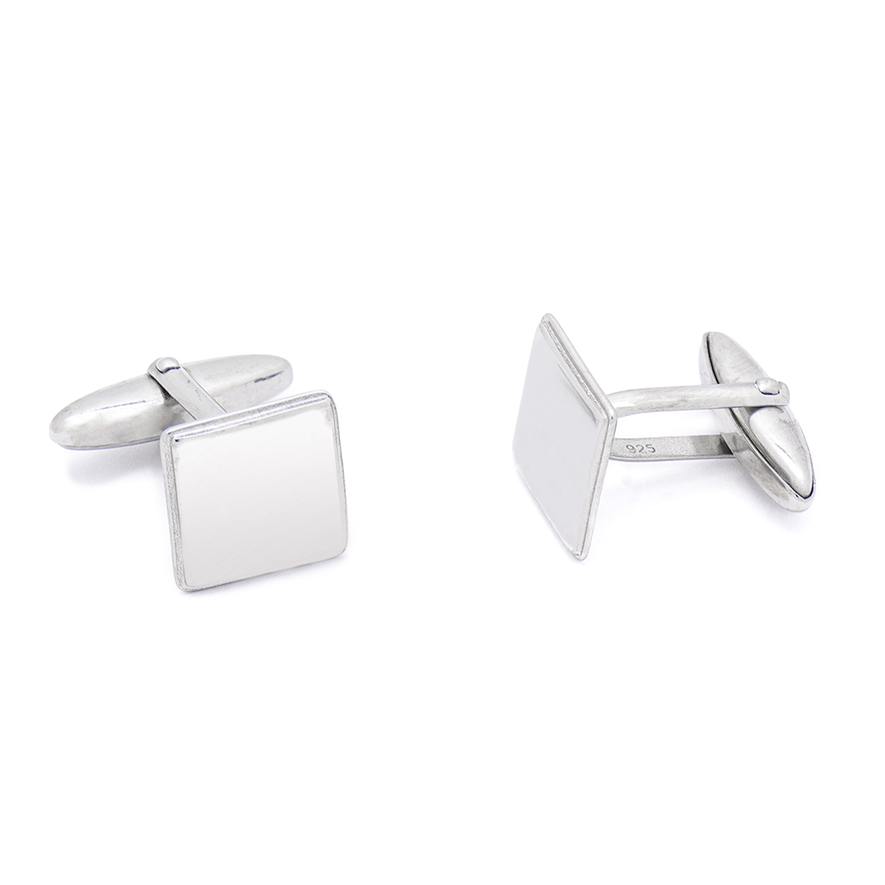 AD-CU003 Ασημένια Αντρικά Μανικετόκουμπα 925 “Silver Cufflinks” - Image 1