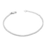 Ασημένιο Βραχιόλι 925 Ριβιέρα ''Tennis Bracelet''
