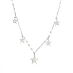 Ασημένιο Κολιέ 925 "Multi Shiny Stars Necklace"
