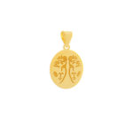 Χρυσό Ζώδιο Κ9 Στρογγυλό  ”Δίδυμοι”