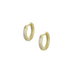 Ασημένια Κρικάκια 925"Round Zircon Hoops"