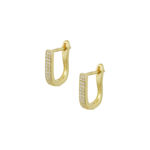 Ασημένια Κρικάκια 925"Shiny Gold Plated Hoops"