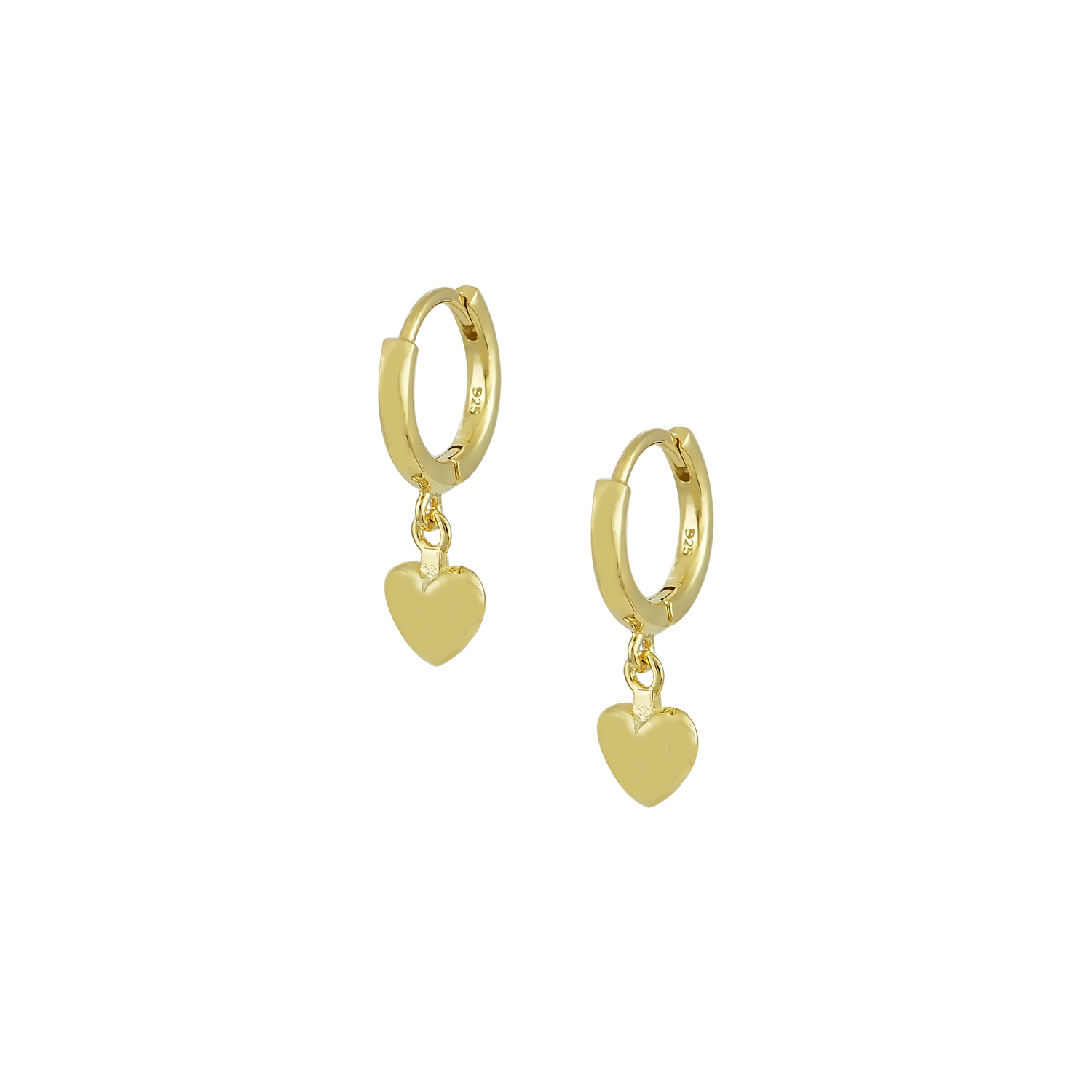 LS-E154 Ασημένια Κρικάκια 925 " Mini Love Hoops" - Image 1