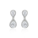 Ασημένια Σκουλαρίκια 925 “Double Teardrops”