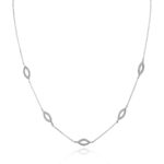Ασημένιο Κολιέ 925 "White Candy Necklace"