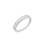 Ασημένιο Δαχτυλίδι 925 " Half Eternity Baguette Ring"