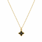 Aurelia Onyx Κολιέ από Ασήμι 925